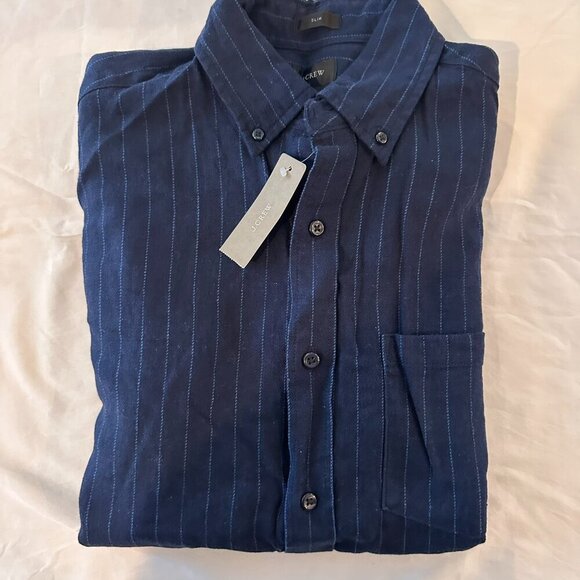 JCrew Button Long Sleeve Down Shirt - Picture 1 of 3